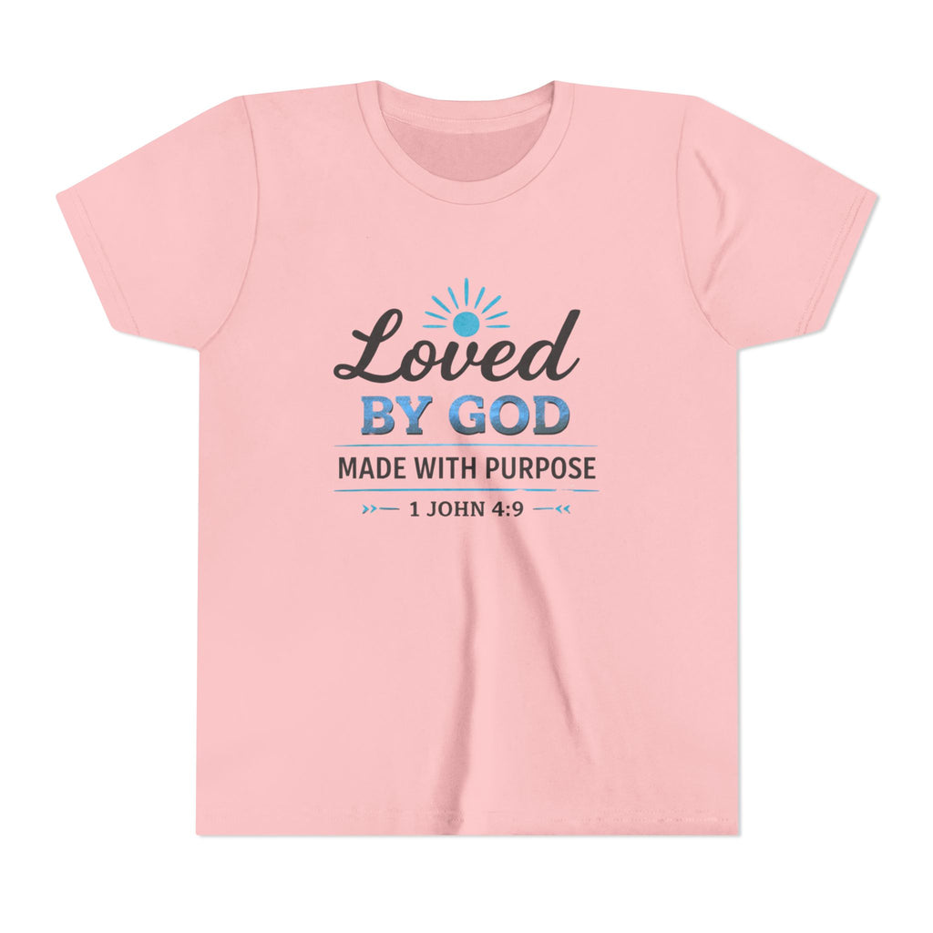 Boys Youth Short Sleeve Tee "Loved By God"