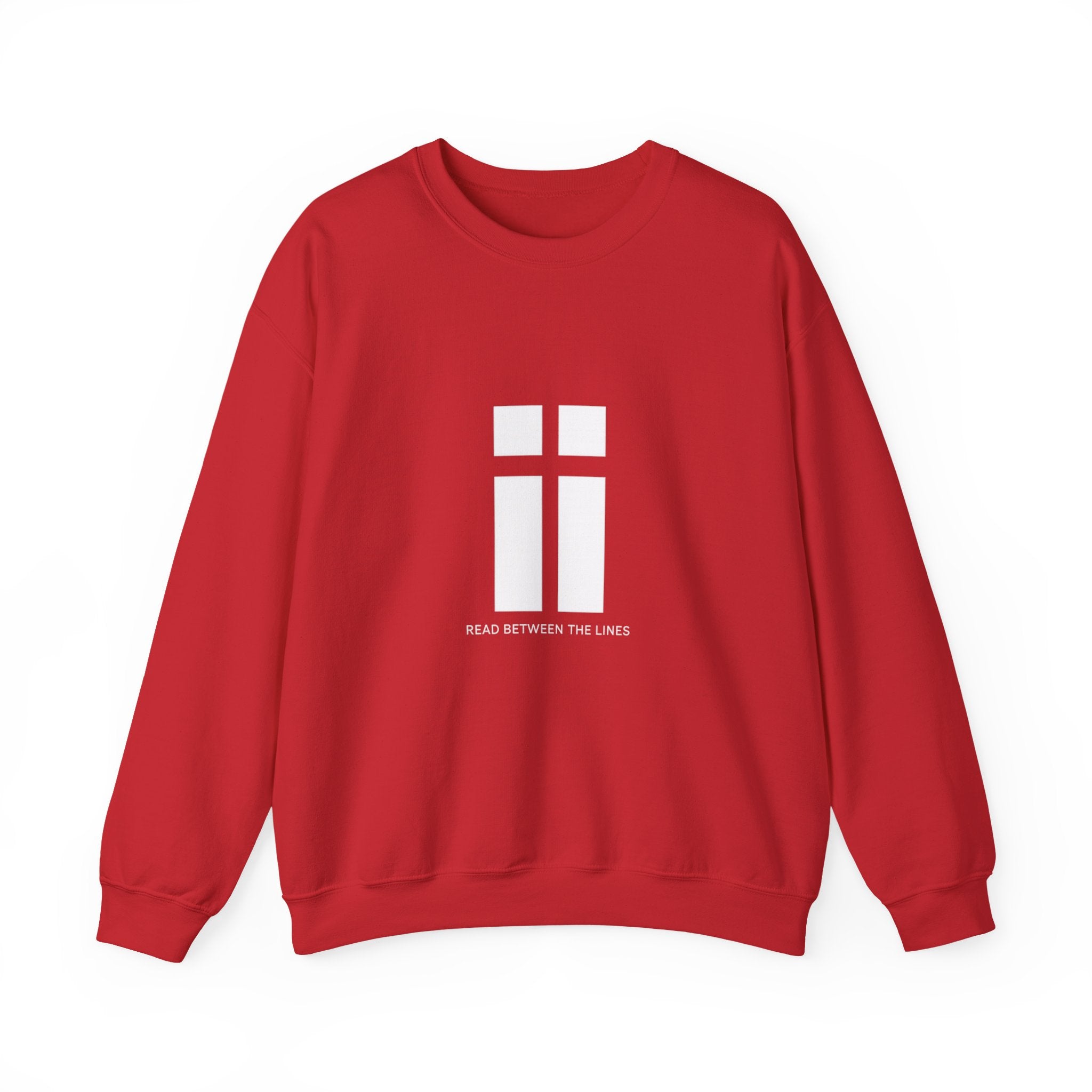 Womens Minimalist 'Read Between The Lines' Crewneck Sweatshirt