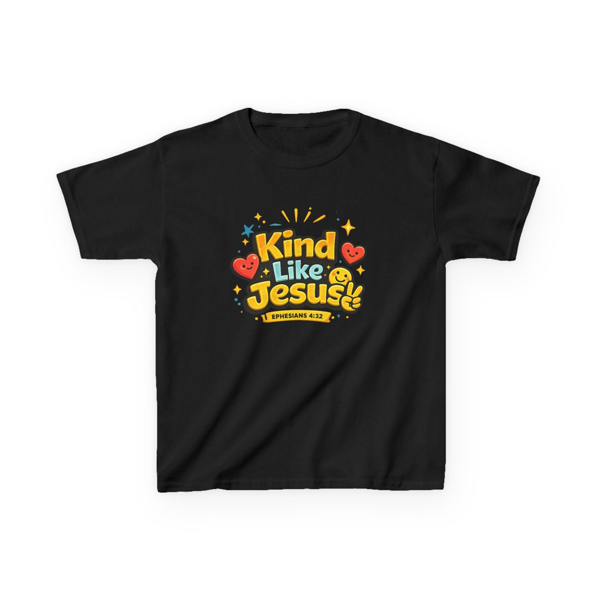Kids Tee — "Kind Like Jesus" Cute Christian Graphic Shirt