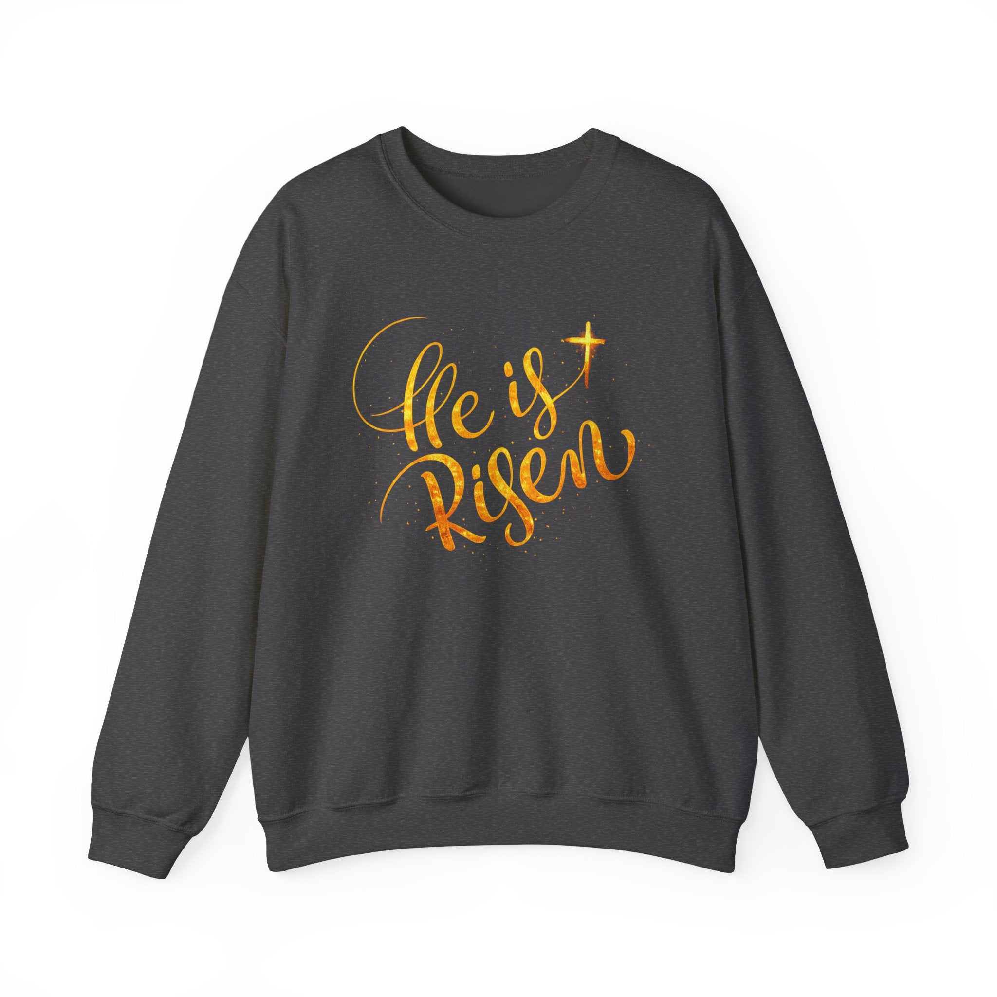 Womens He Is Risen Sweatshirt — Christian Easter Crewneck