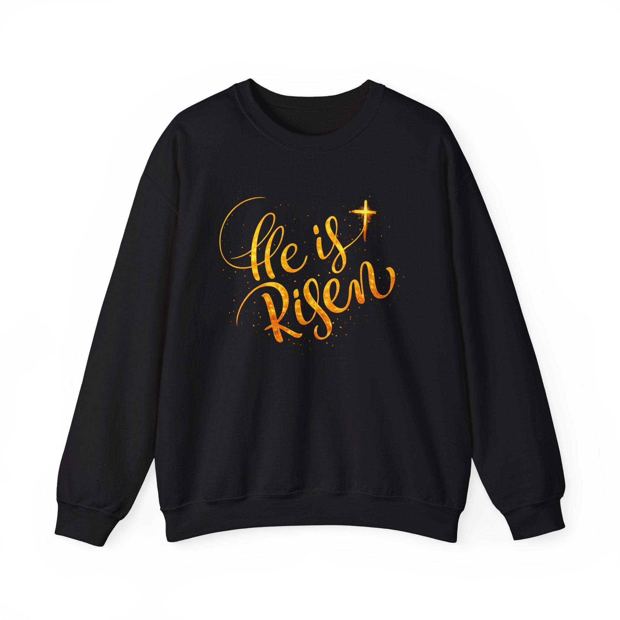 Womens He Is Risen Sweatshirt — Christian Easter Crewneck