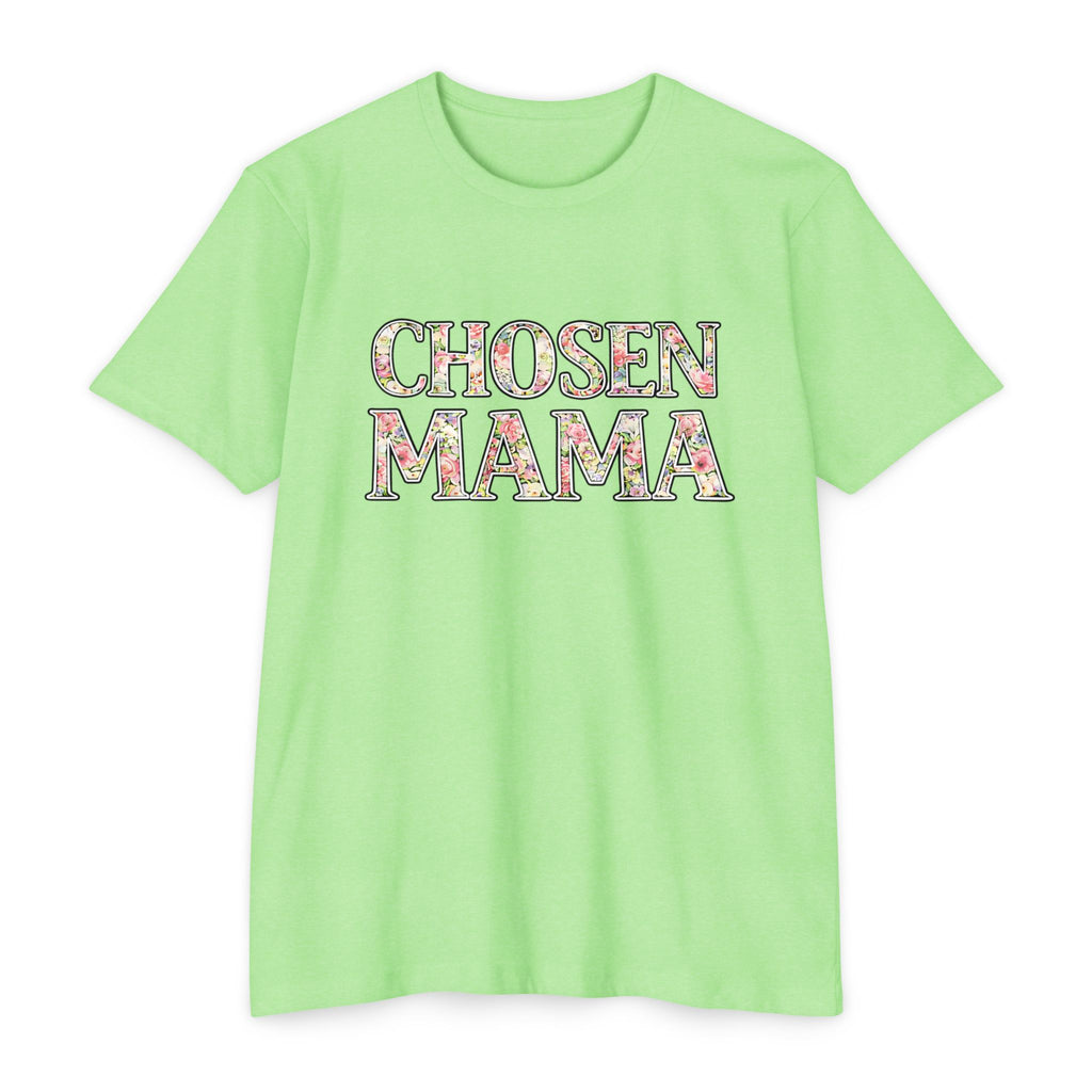 Womens Chosen Mama T-Shirt — Floral Graphic Mom Tee