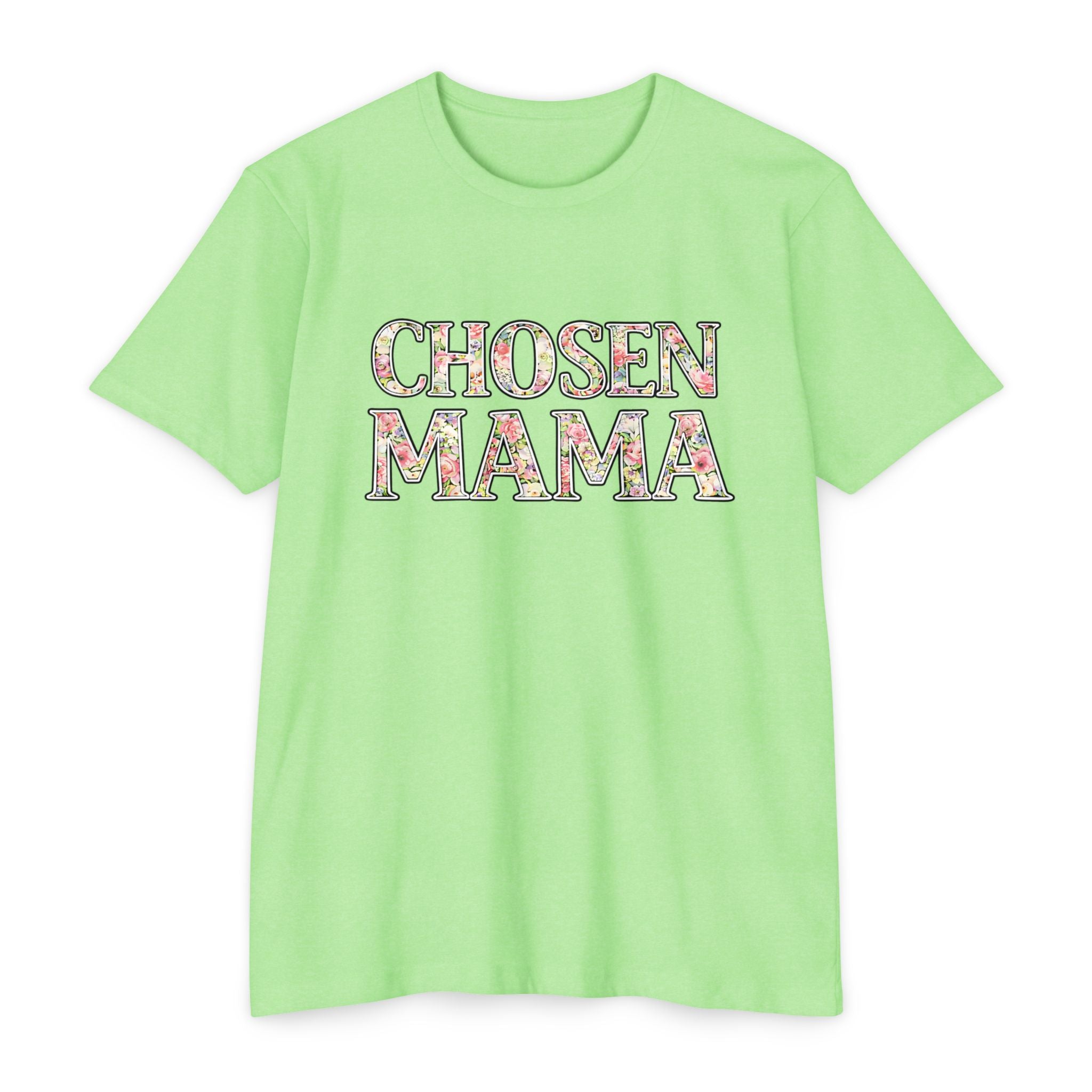 Womens Chosen Mama T-Shirt — Floral Graphic Mom Tee