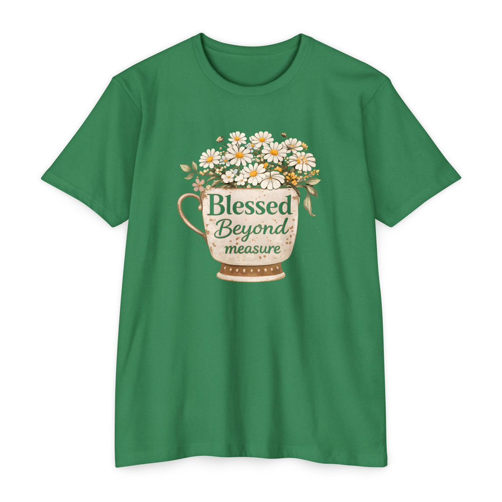 T-Shirt — "Blessed Beyond Measure" Floral Bouquet Tee
