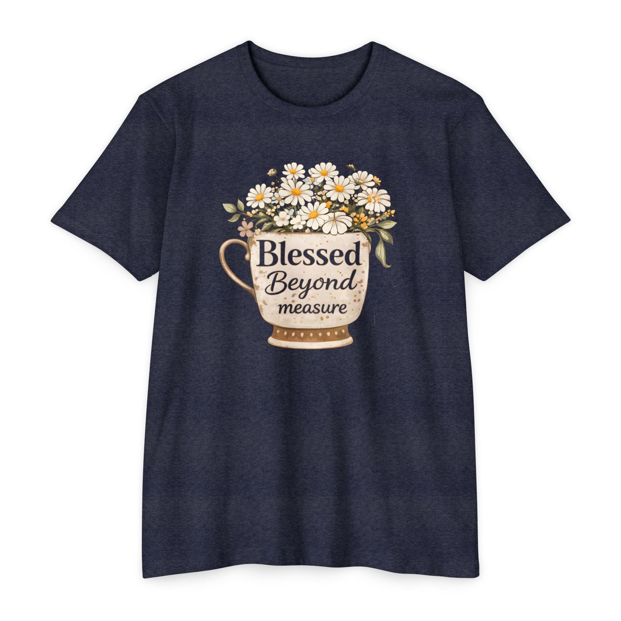 T-Shirt — "Blessed Beyond Measure" Floral Bouquet Tee