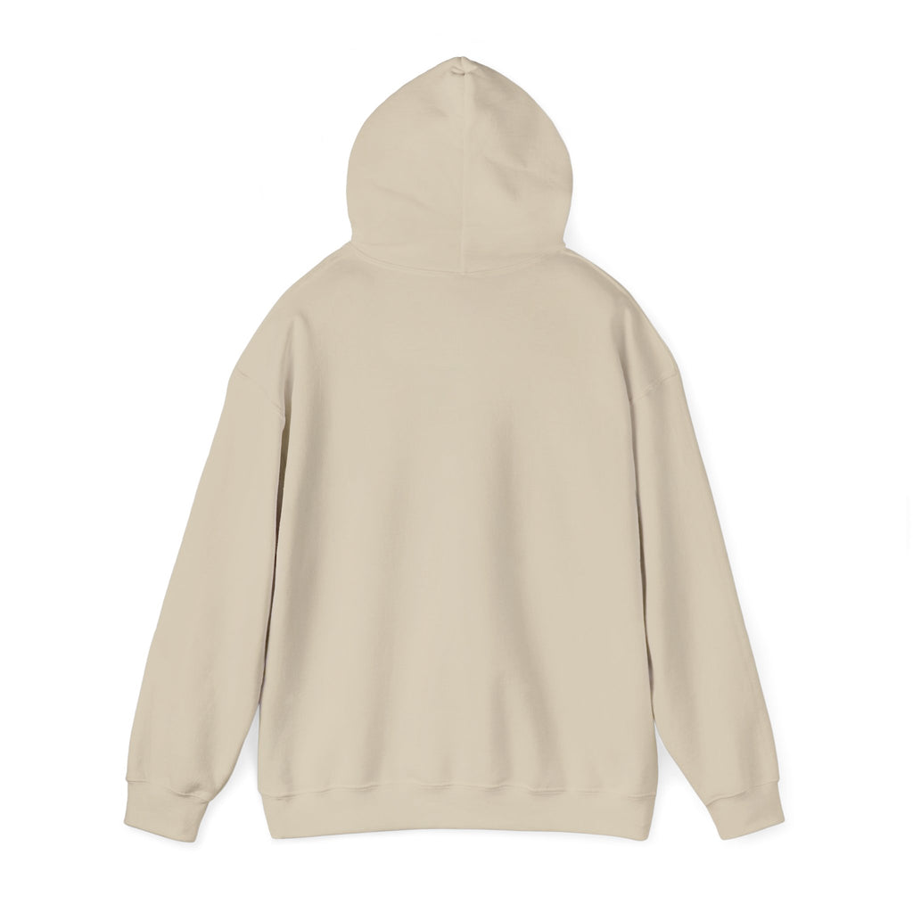 Mens Yeshua Vertical Cross Hoodie — Minimal Christian Faith Pullover