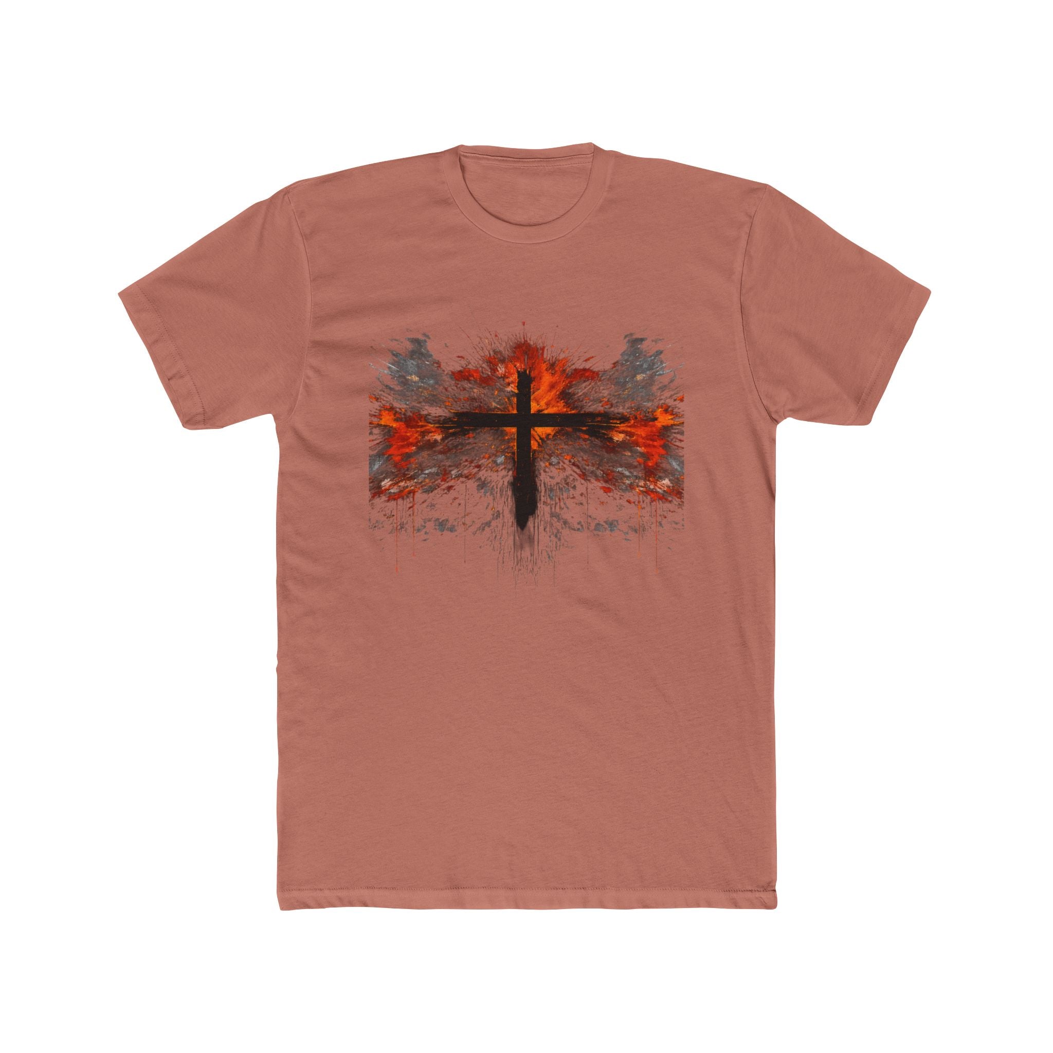 Grunge Cross Graphic Tee | Faith Christian Shirt