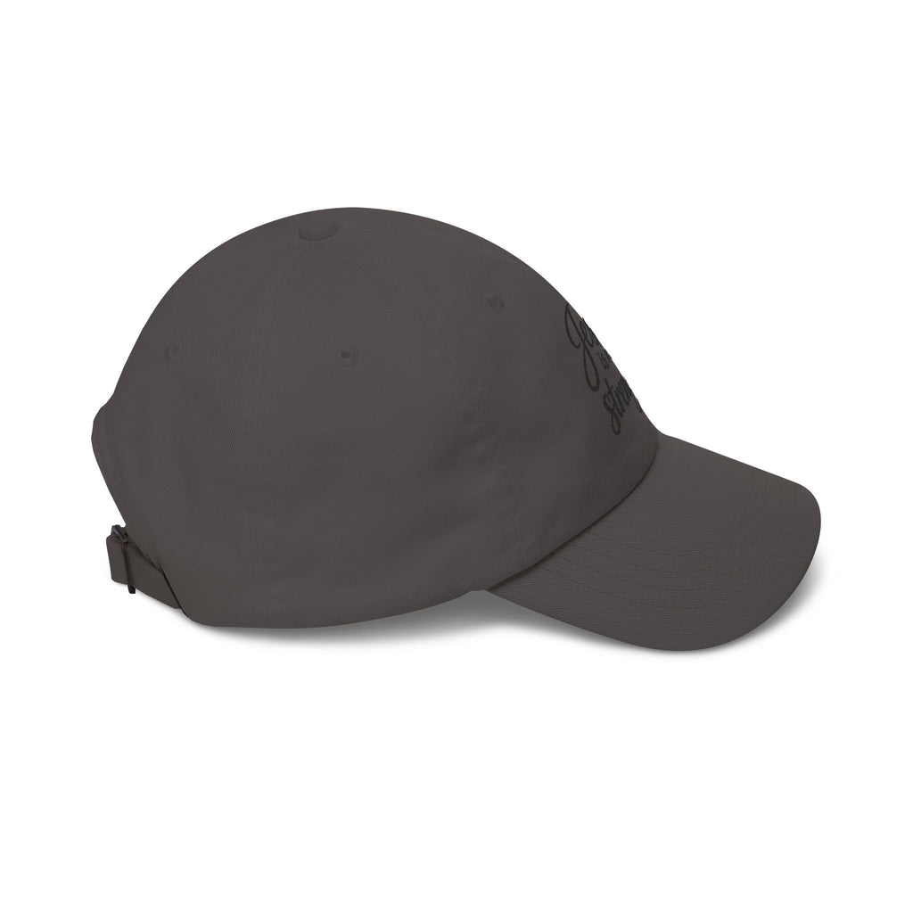 Jesus Is My Strength Dad Cap — Embroidered Christian Baseball Hat
