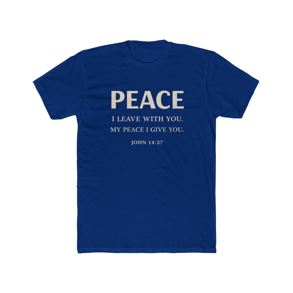 Mens Dove Flight Tee — Soft White T‑Shirt with Soaring Dove Graphic