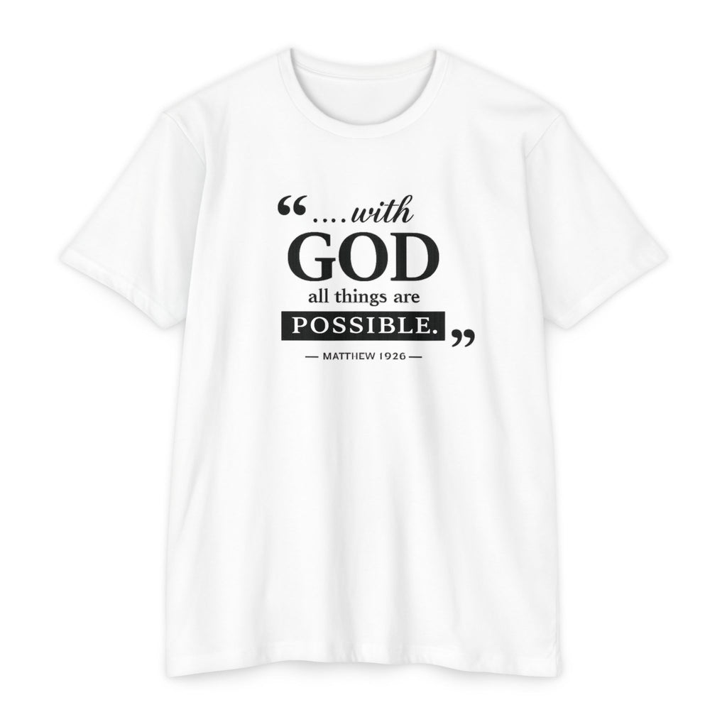 Womens With God All Things Are Possible T-Shirt