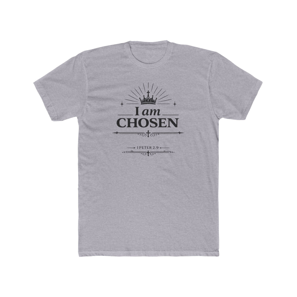 I Am Chosen T-Shirt | Crown Typography, Inspirational Scripture Tee