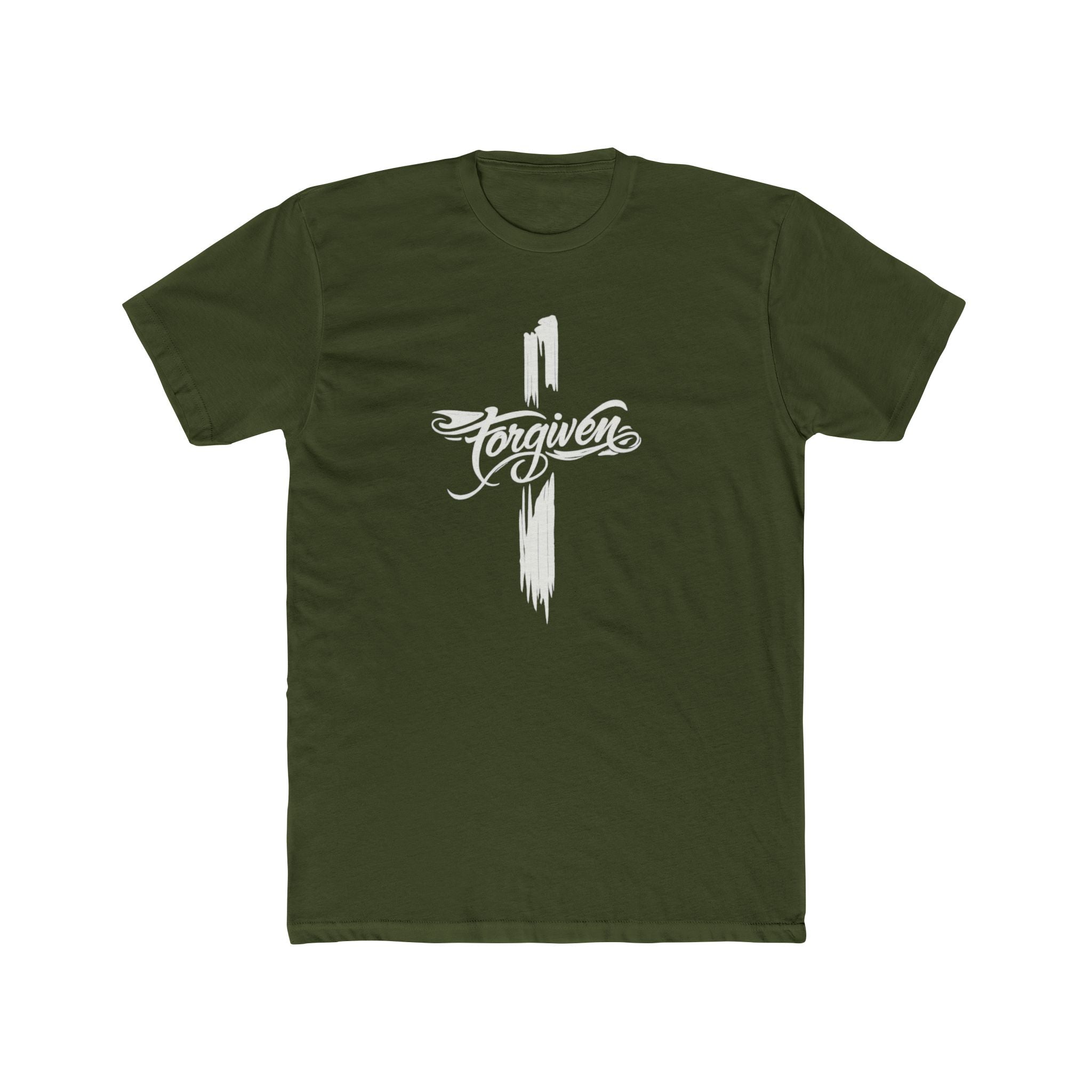 Faith Cross Script T-Shirt | Religious Christian Tee