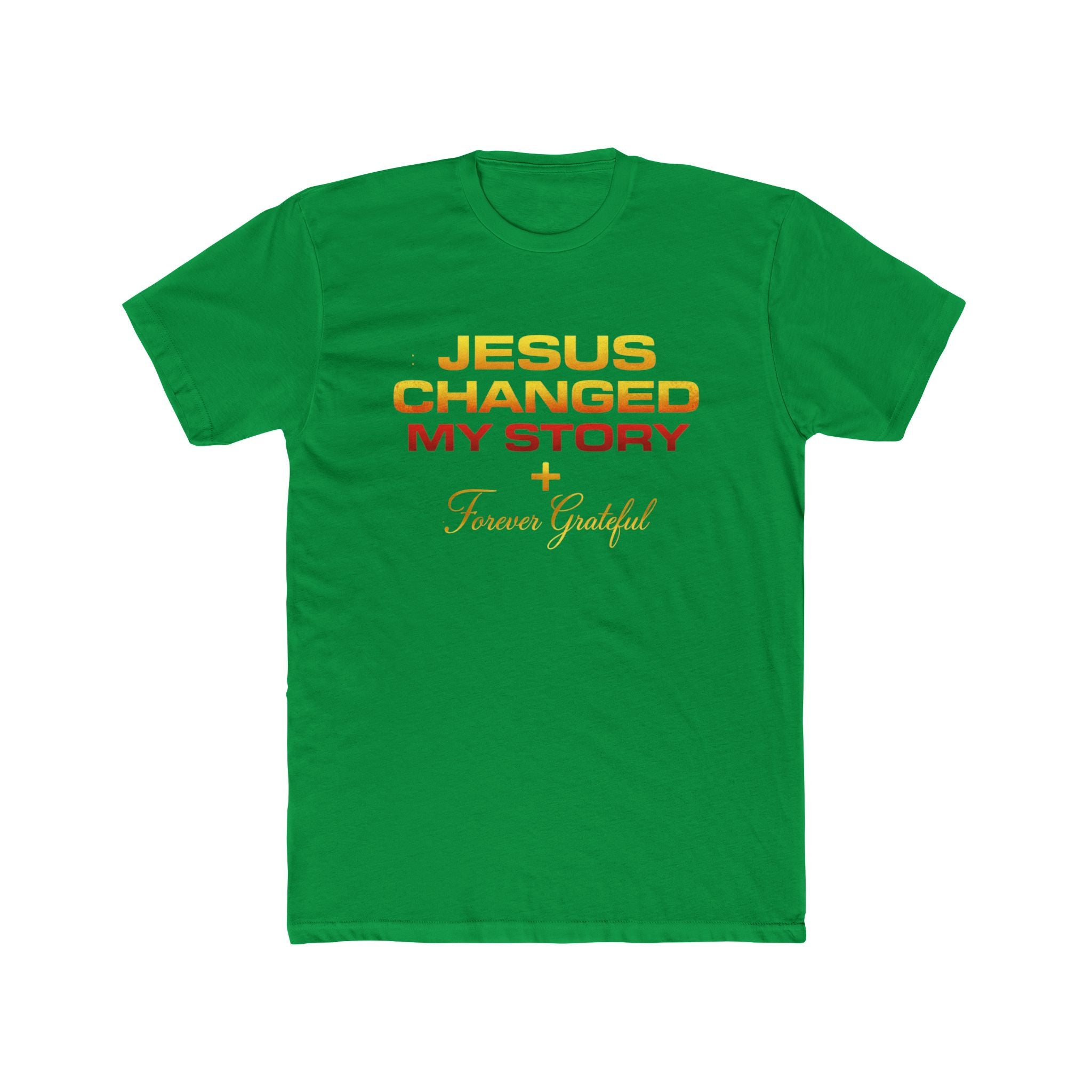 Jesus Changed My Story Tee — Faith-Based Christian T-Shirt, Forever Grateful Design