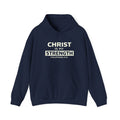 Mens Christian Hoodie — "Christ Is My Strength" Philippians 4:13 Faith Sweatshirt