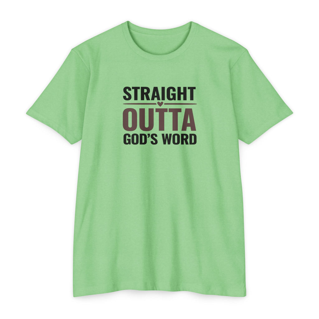 Womens Straight Outta God's Word T-shirt | Christian Faith Scripture Tee
