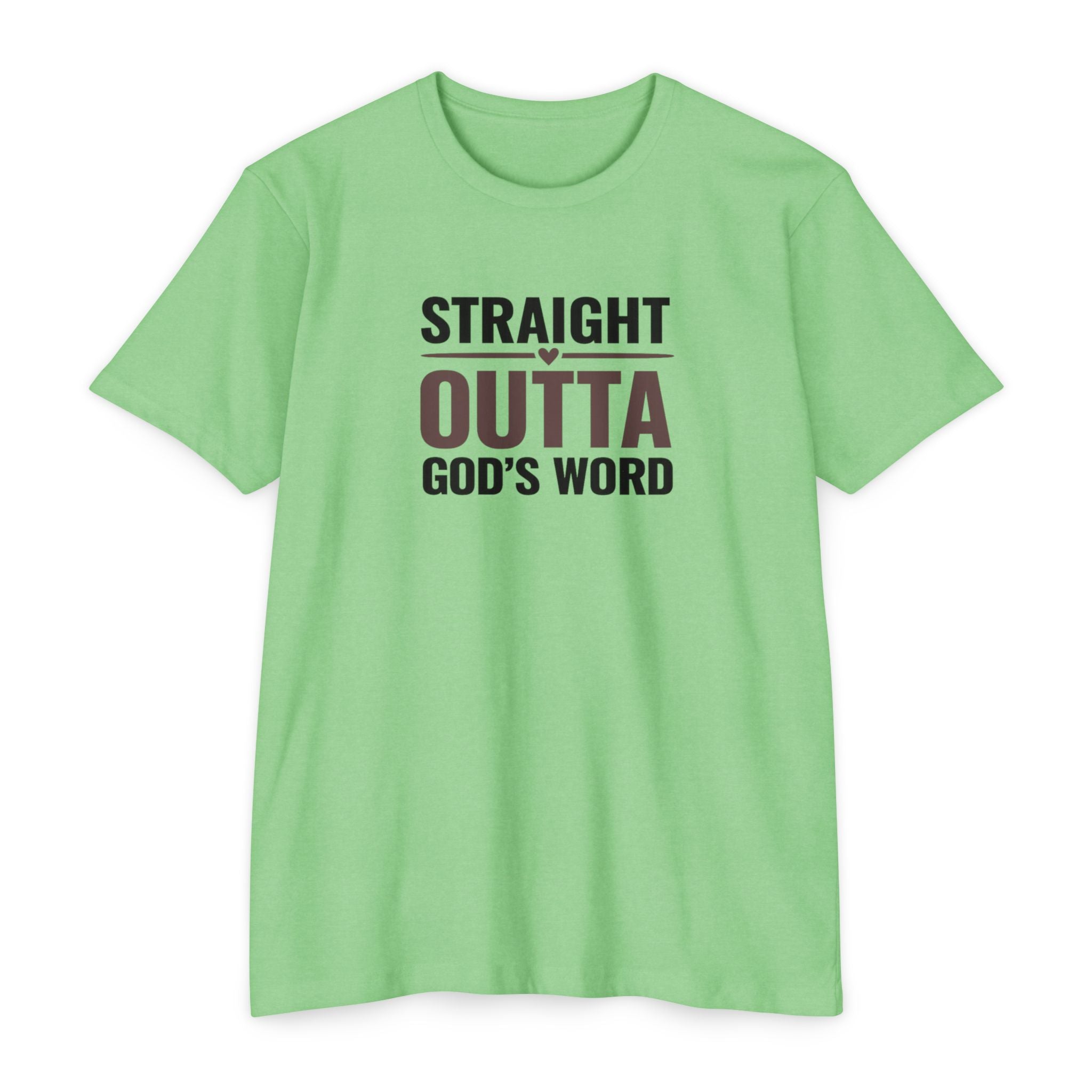 Womens Straight Outta God's Word T-shirt | Christian Faith Scripture Tee