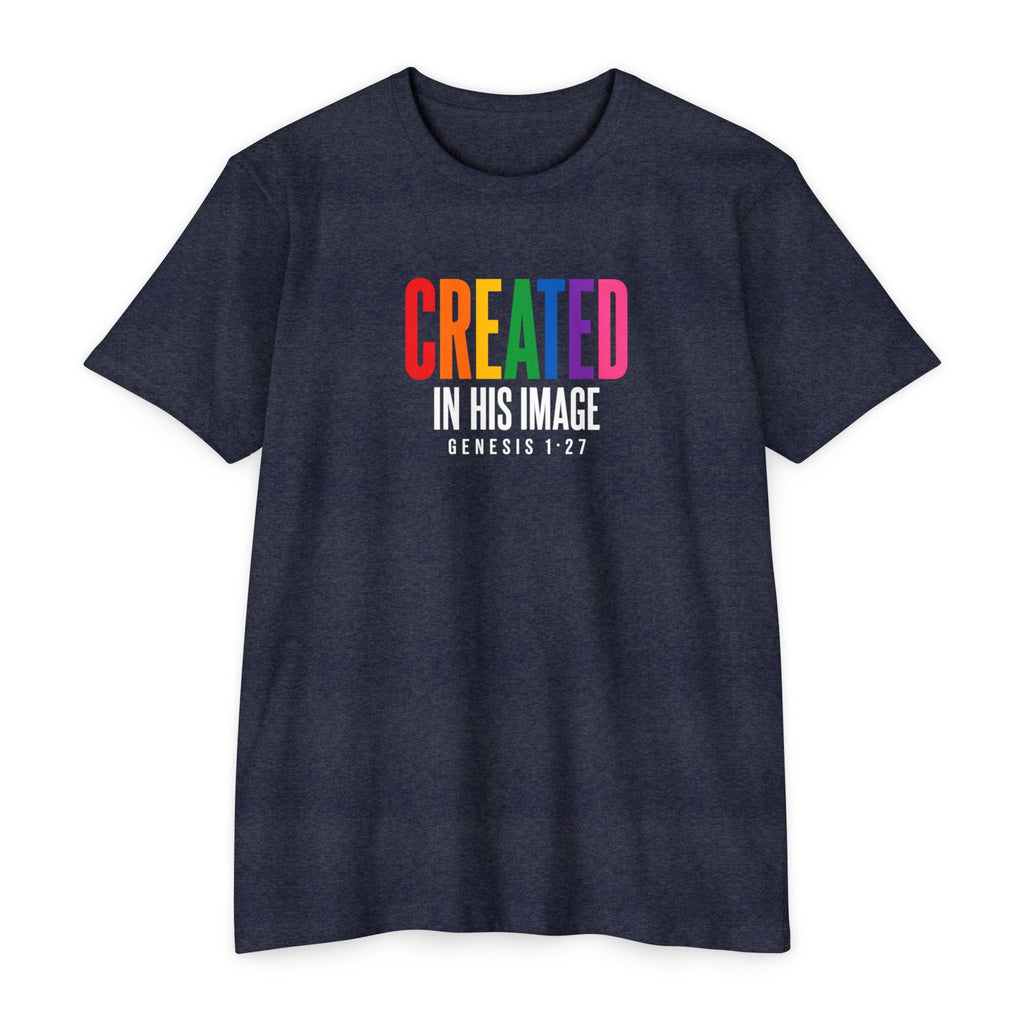 Women Created in His Image T-Shirt | Christian Scripture Genesis 1:27