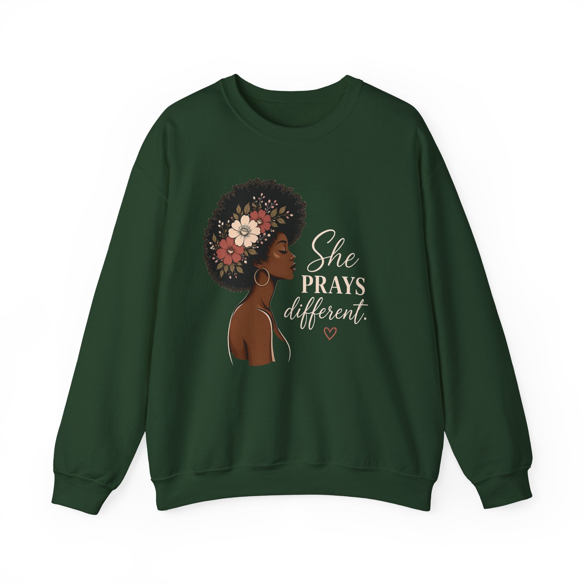 Womens Sweatshirt "She Prays Different"