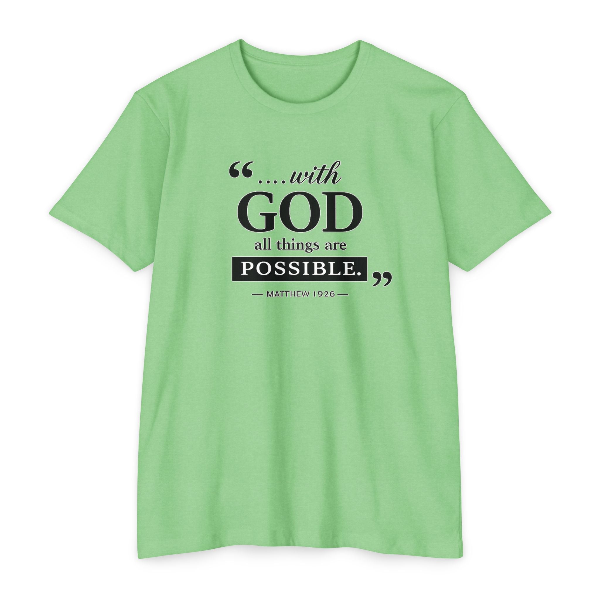 Womens With God All Things Are Possible T-Shirt