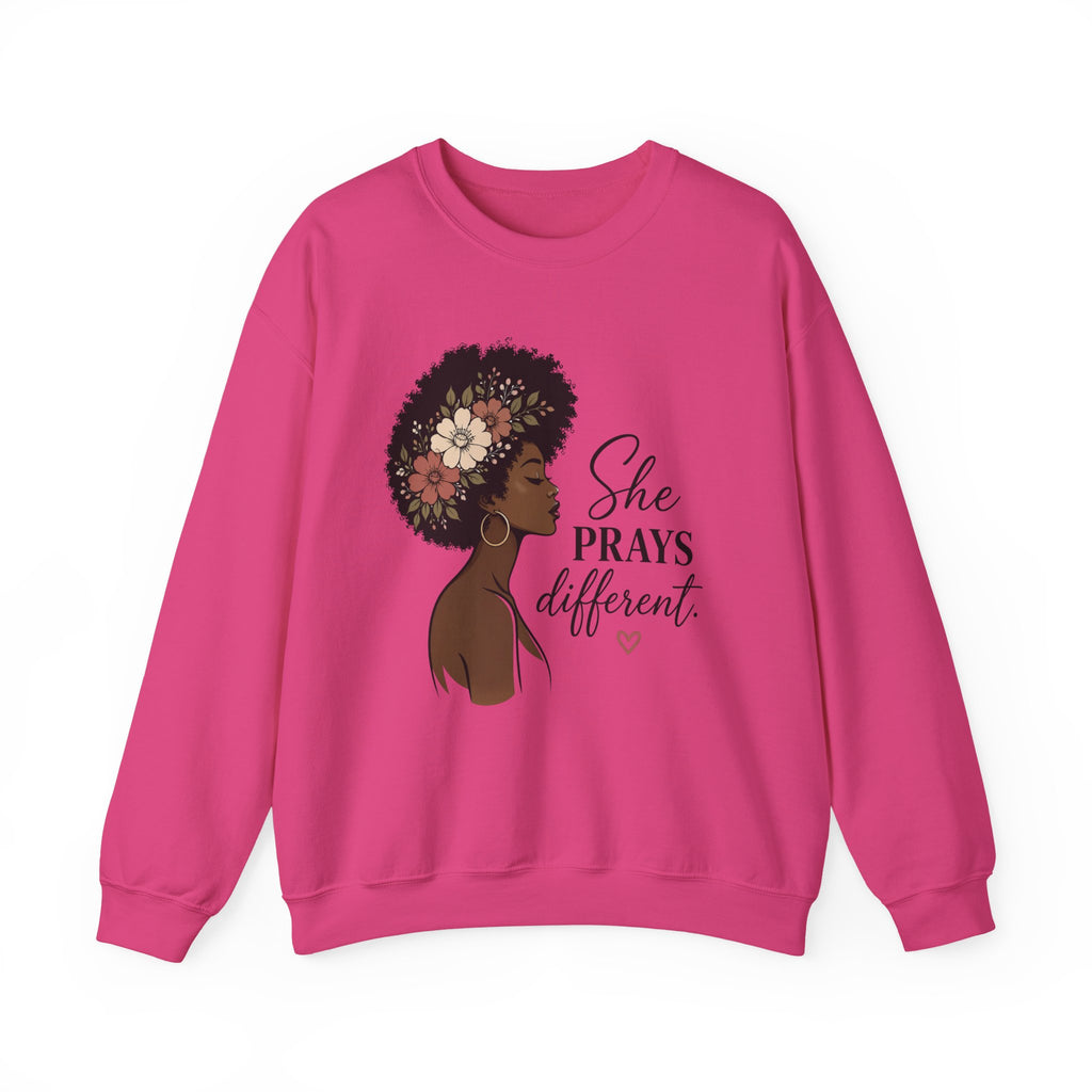 Womens Sweatshirt "She Prays Different"