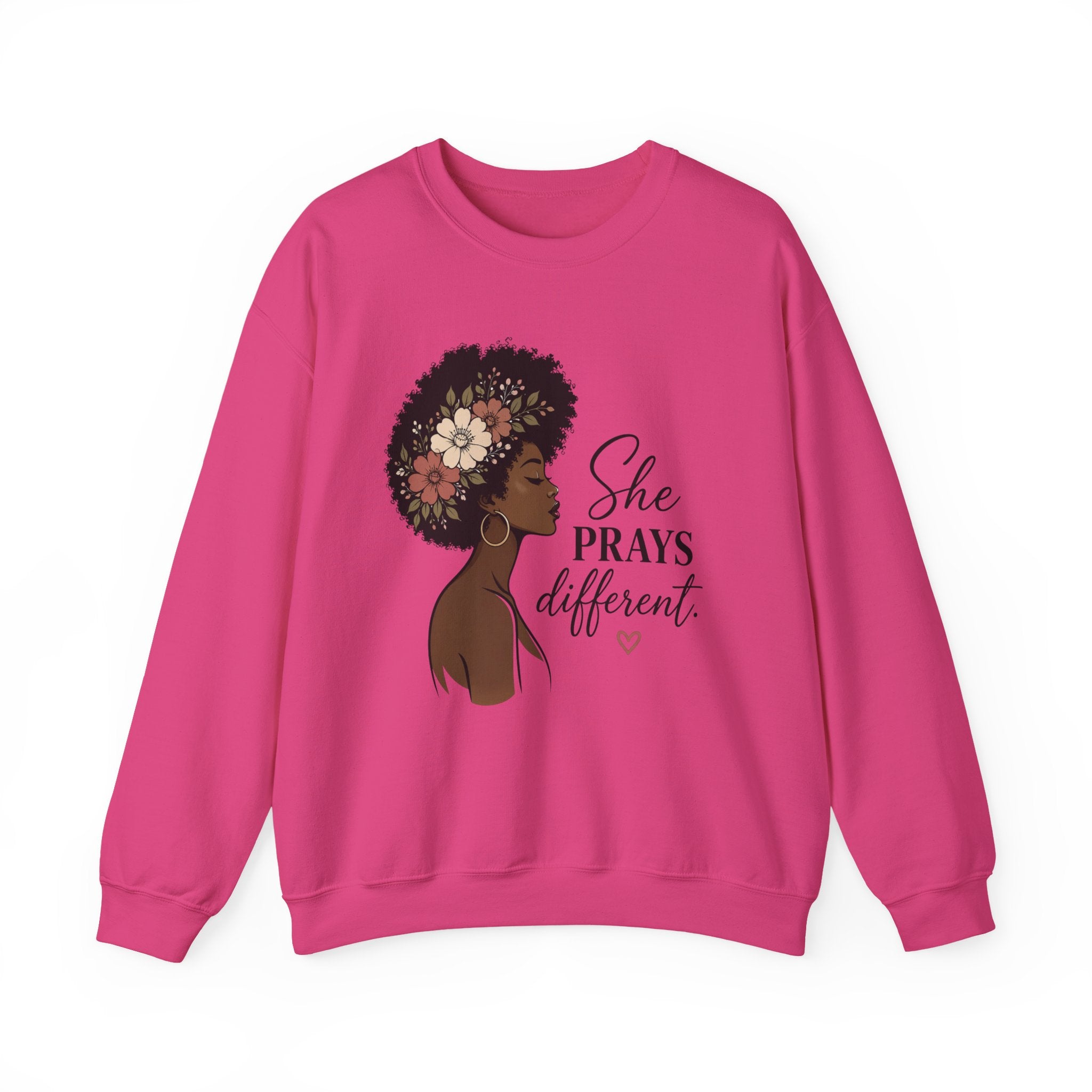 Womens Sweatshirt "She Prays Different"