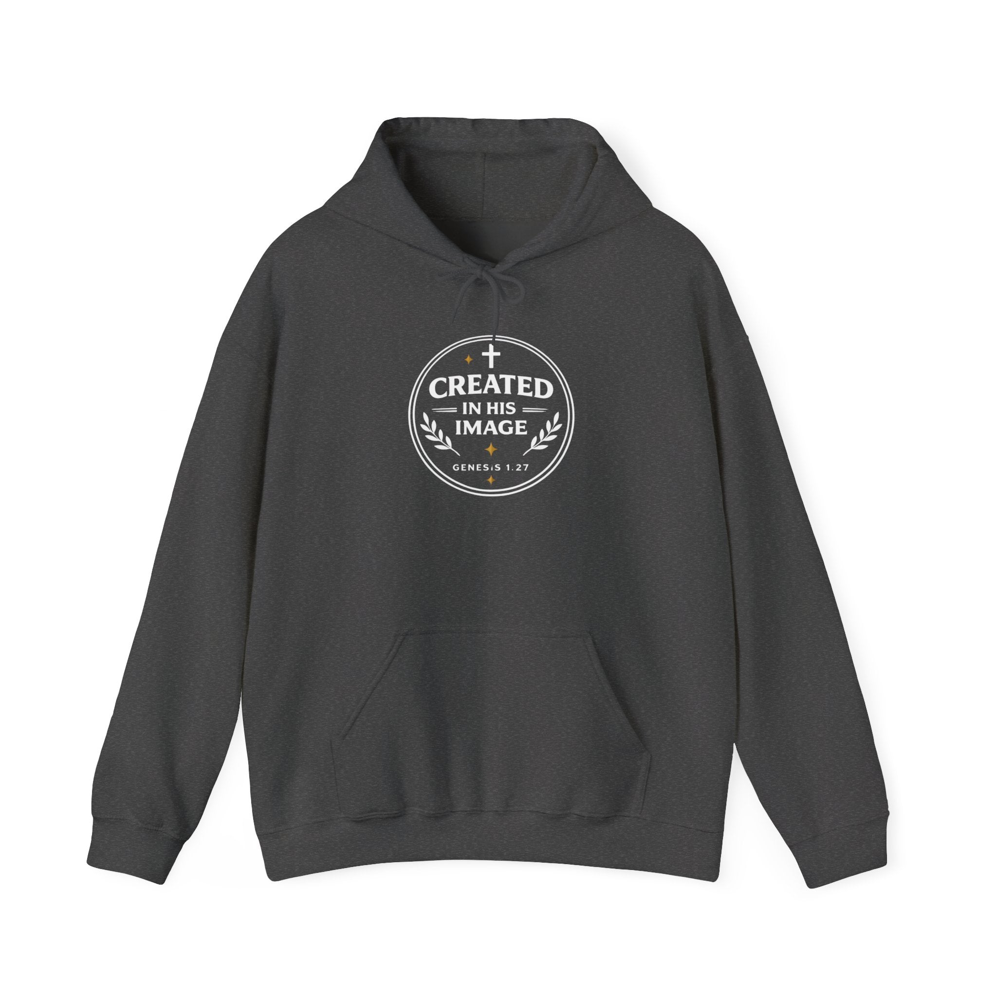 Womens Created in His Image Hoodie — Christian Faith Hooded Sweatshirt
