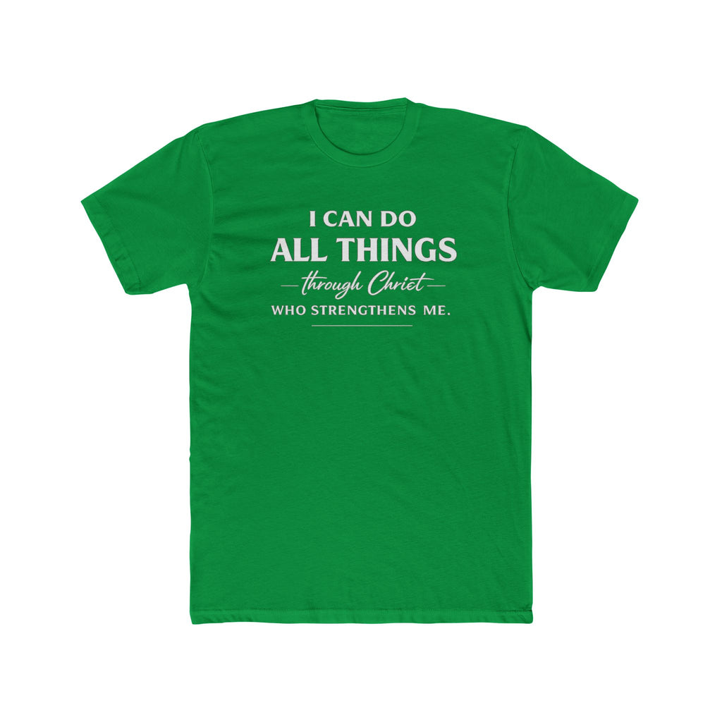 I Can Do All Things Christian Shirt | Crew Tee, Faith Typography