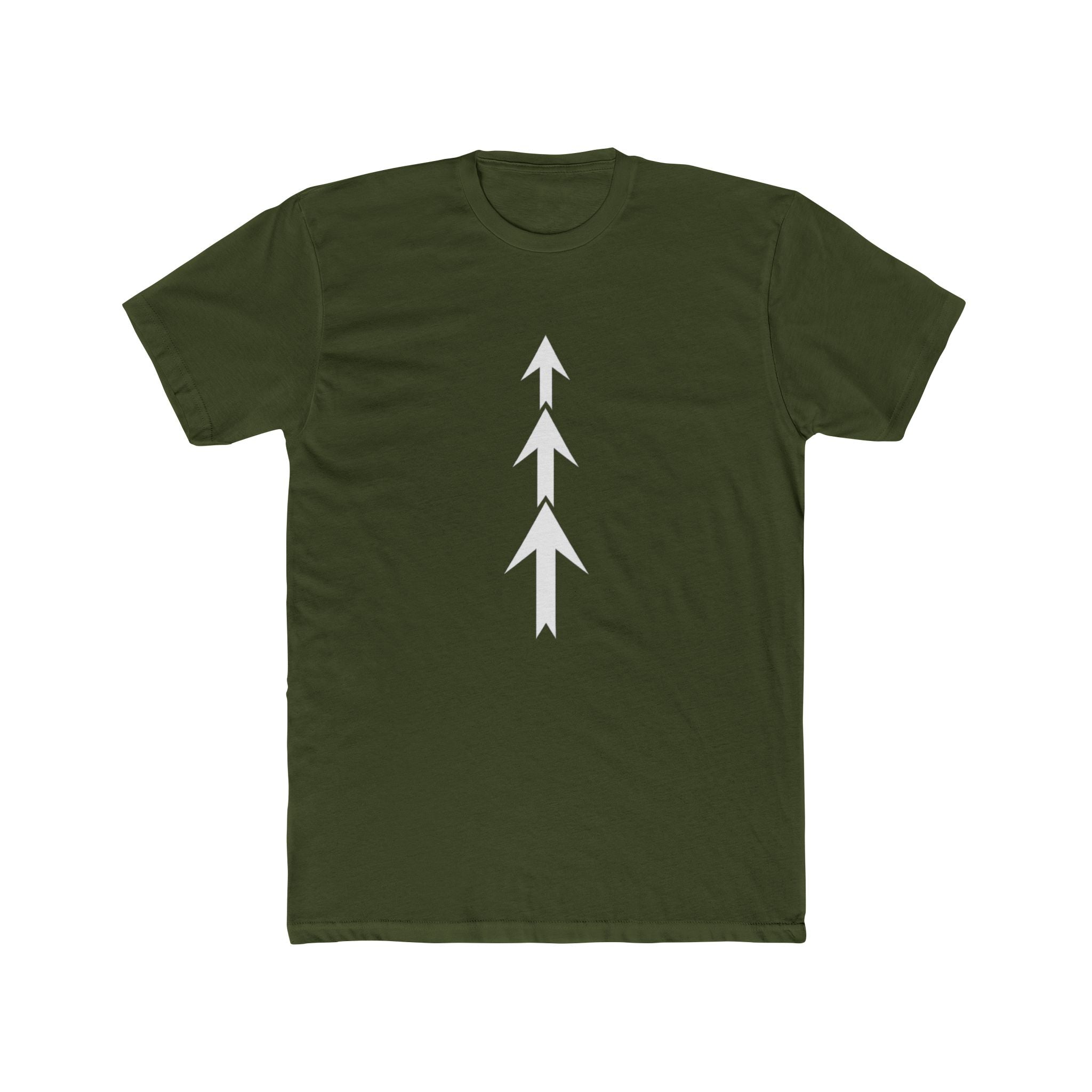 Three Arrows Vertical Tee | Minimal Arrow Graphic T-Shirt