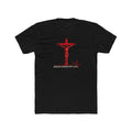 Jesus Saved My Life T-Shirt — Christian Cross Tee with Heartbeat Design