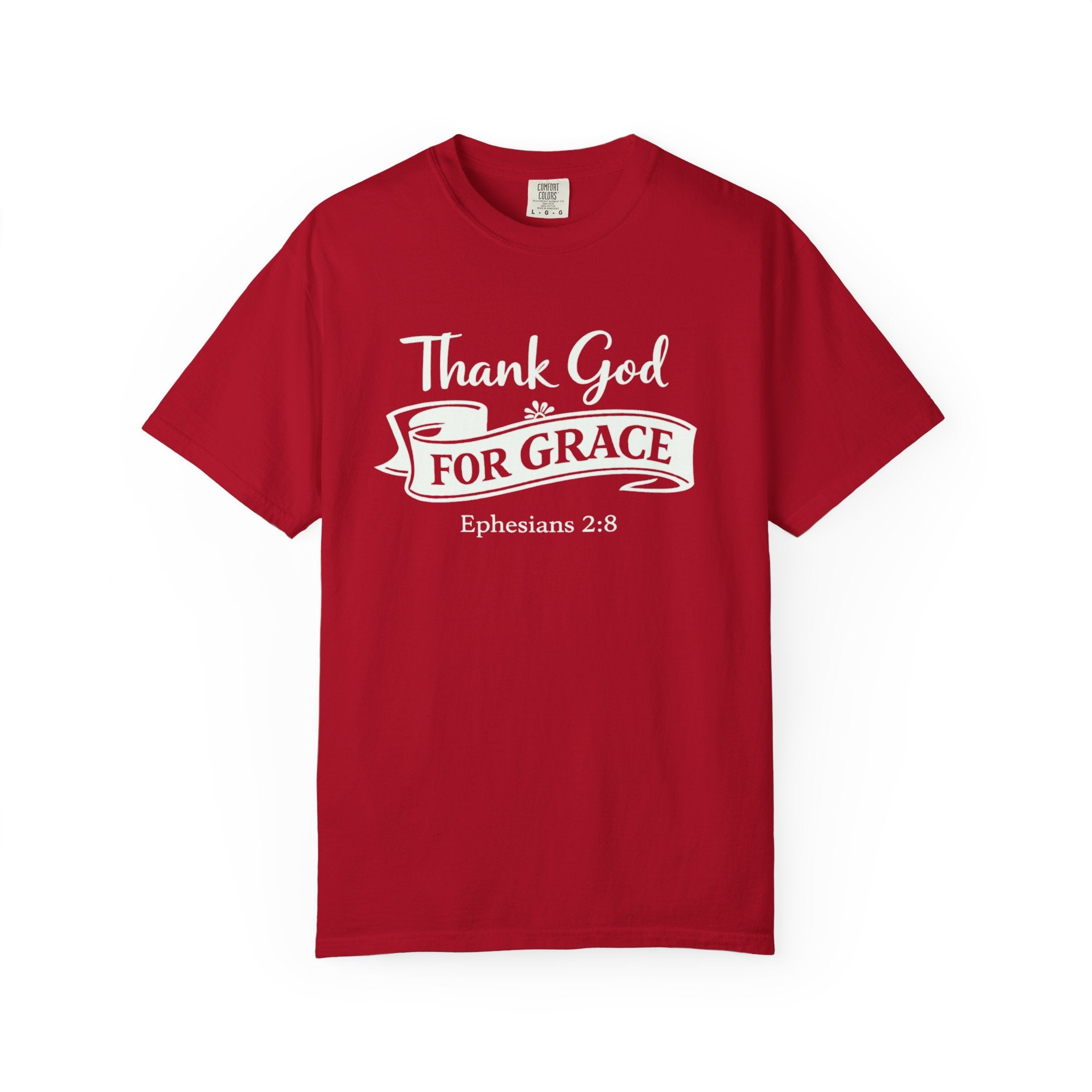 Thank God For Grace T-Shirt — Christian Faith Graphic Tee (Ephesians 2:8)
