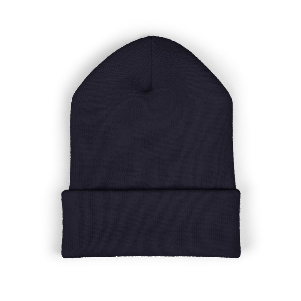 Embroidered Classic Cuffed Beanie — Minimal Script Logo