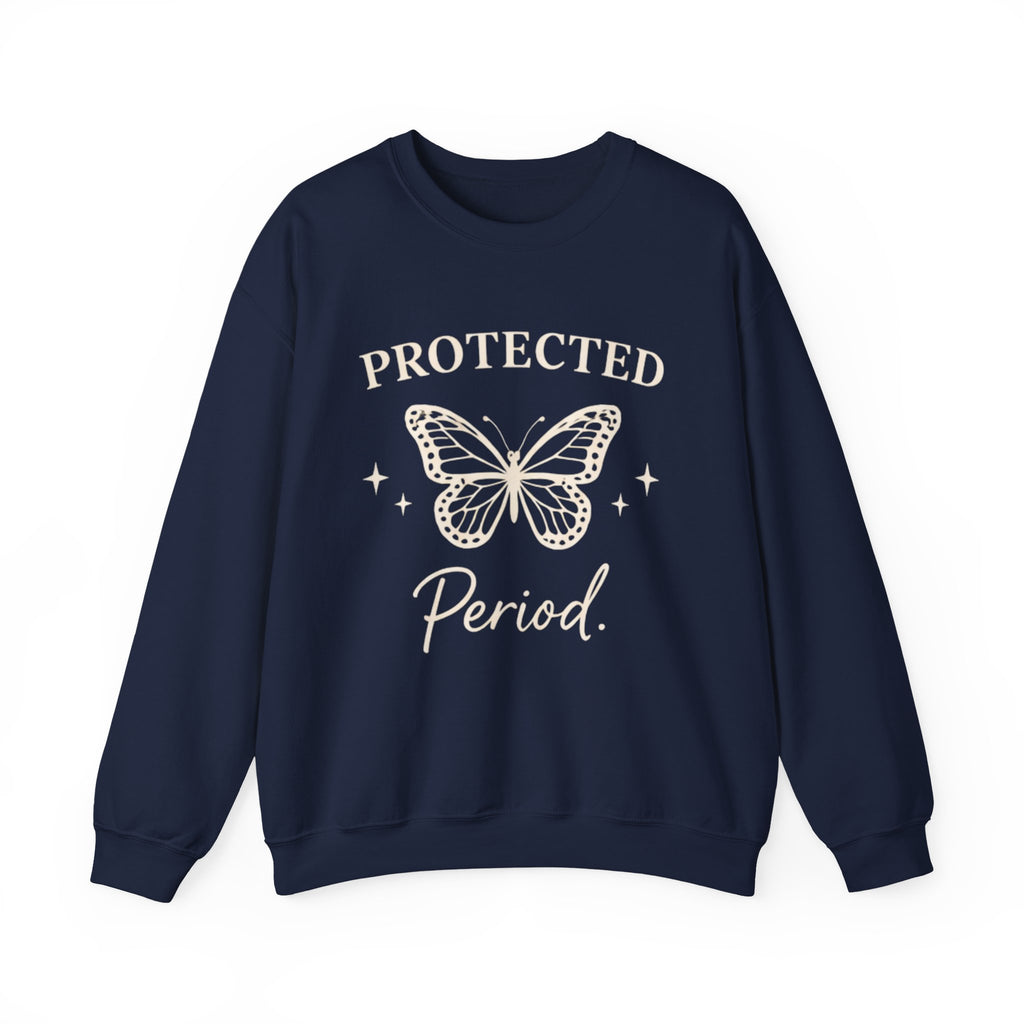 Womens Protected. Period. Crewneck Sweatshirt