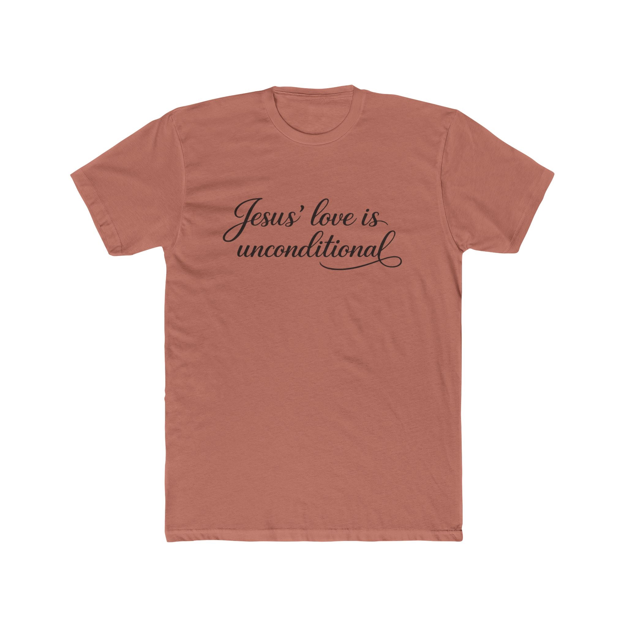Jesus' Love Is Unconditional T-Shirt | Christian Faith Script Tee