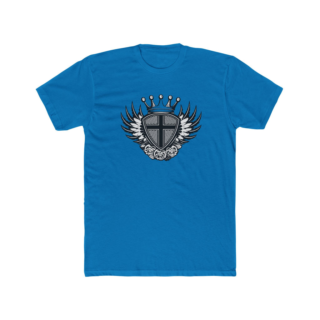 Crowned Winged Shield Tee | Rose Emblem Crest T-Shirt
