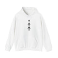 Mens Arrow Trio Hoodie Minimalist Vertical Arrow Graphic Sweatshirt