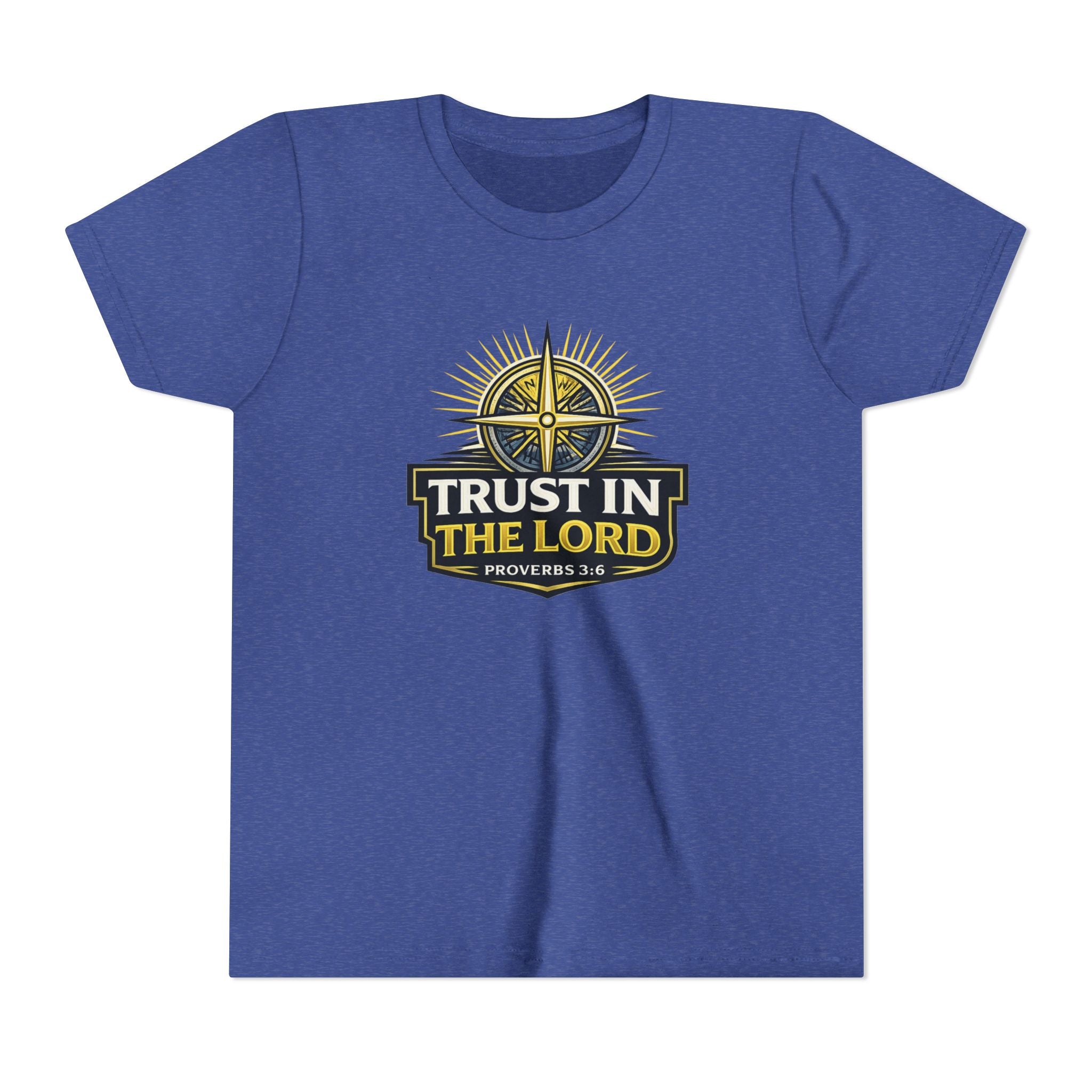 Youth Tee - "Trust in the Lord" Compass Design (Proverbs 3:5-6)