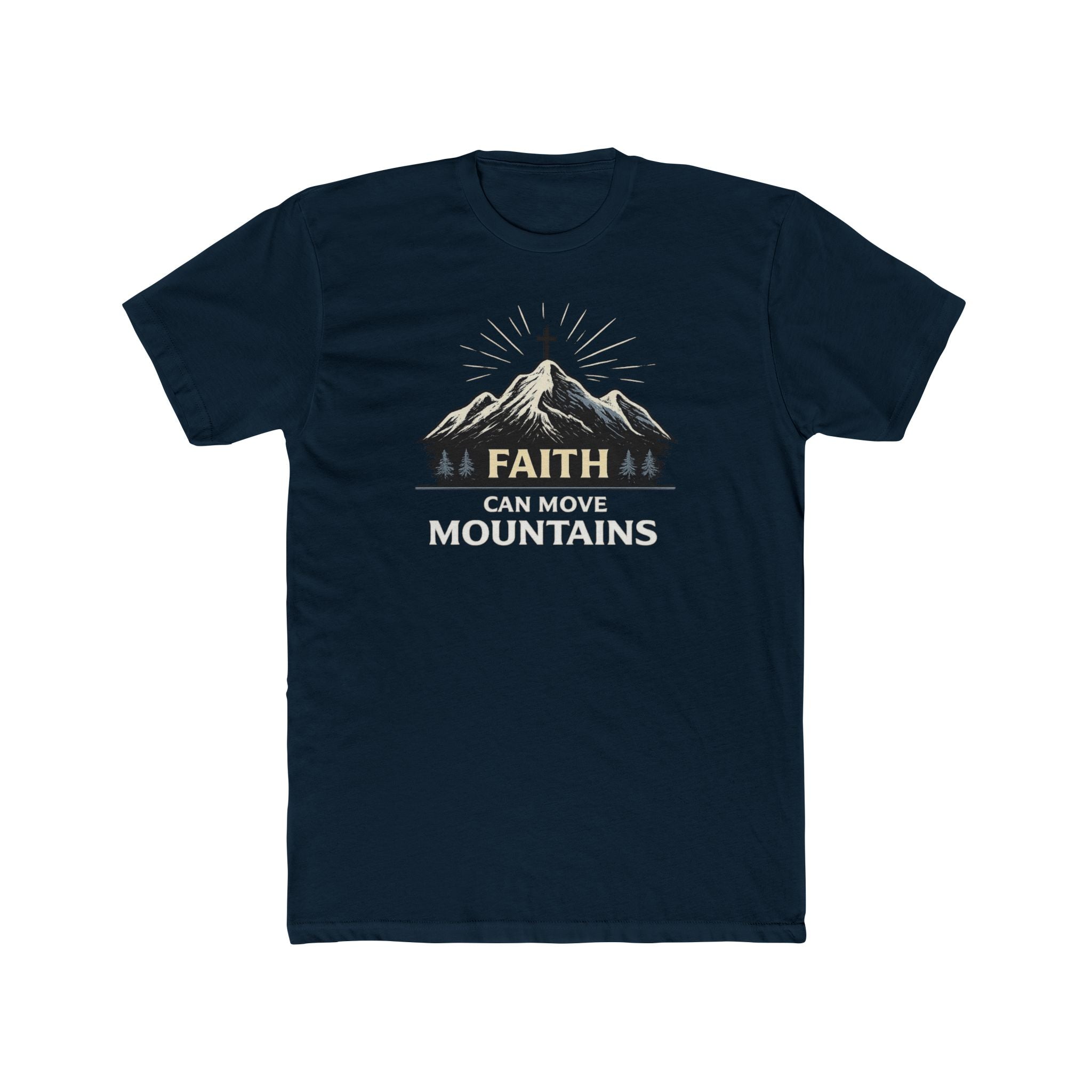 Faith Can Move Mountains T-Shirt | Mountain Graphic Tee, Inspirational Christian Shirt