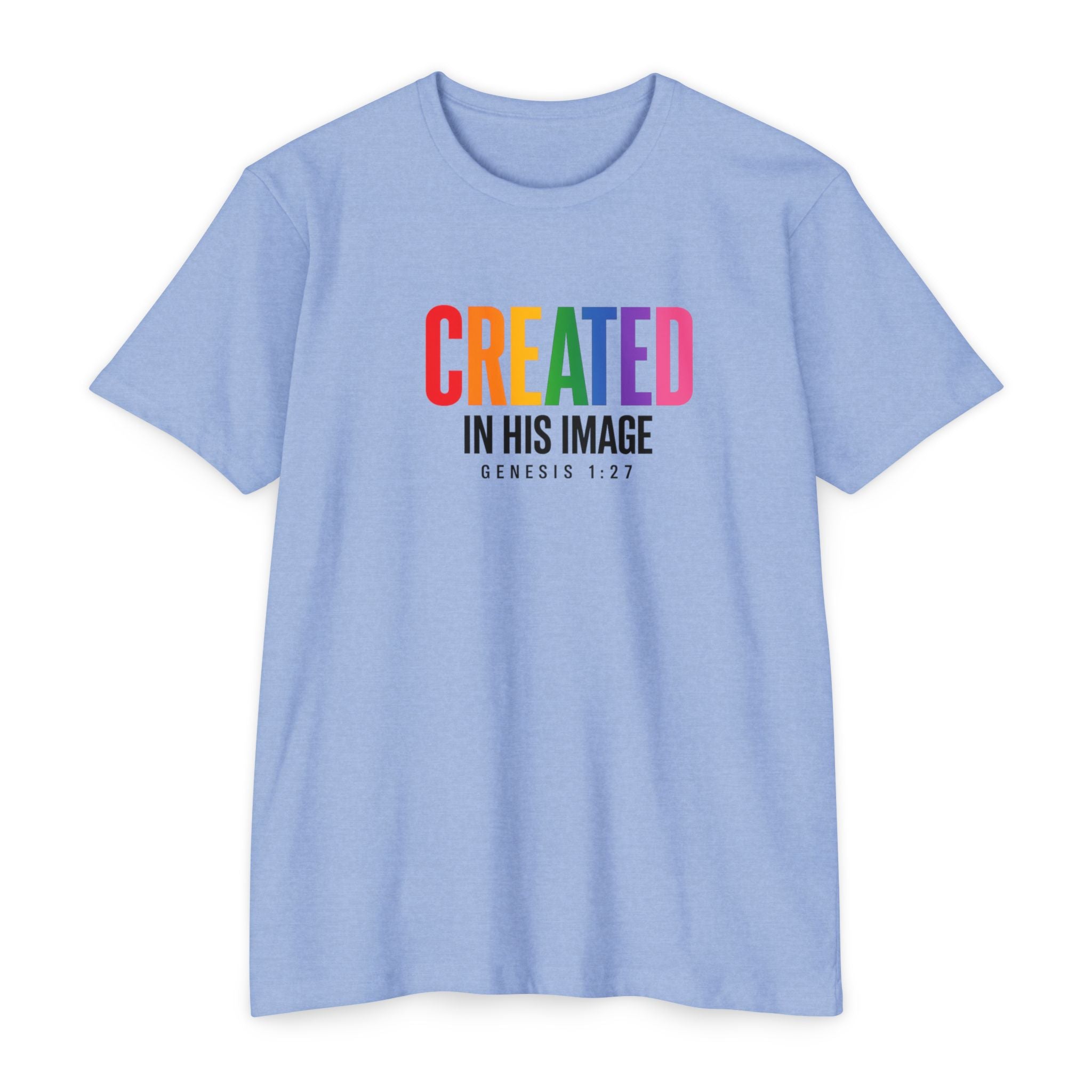 Women Created in His Image T-Shirt | Christian Scripture Genesis 1:27
