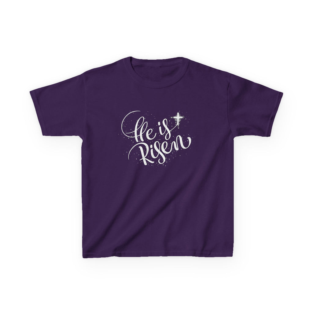Boys  Kids T-Shirt  "He Is Risen" Easter Christian Tee
