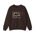 Womens Crewneck Sweatshirt "Soft Heart. Strong Faith."
