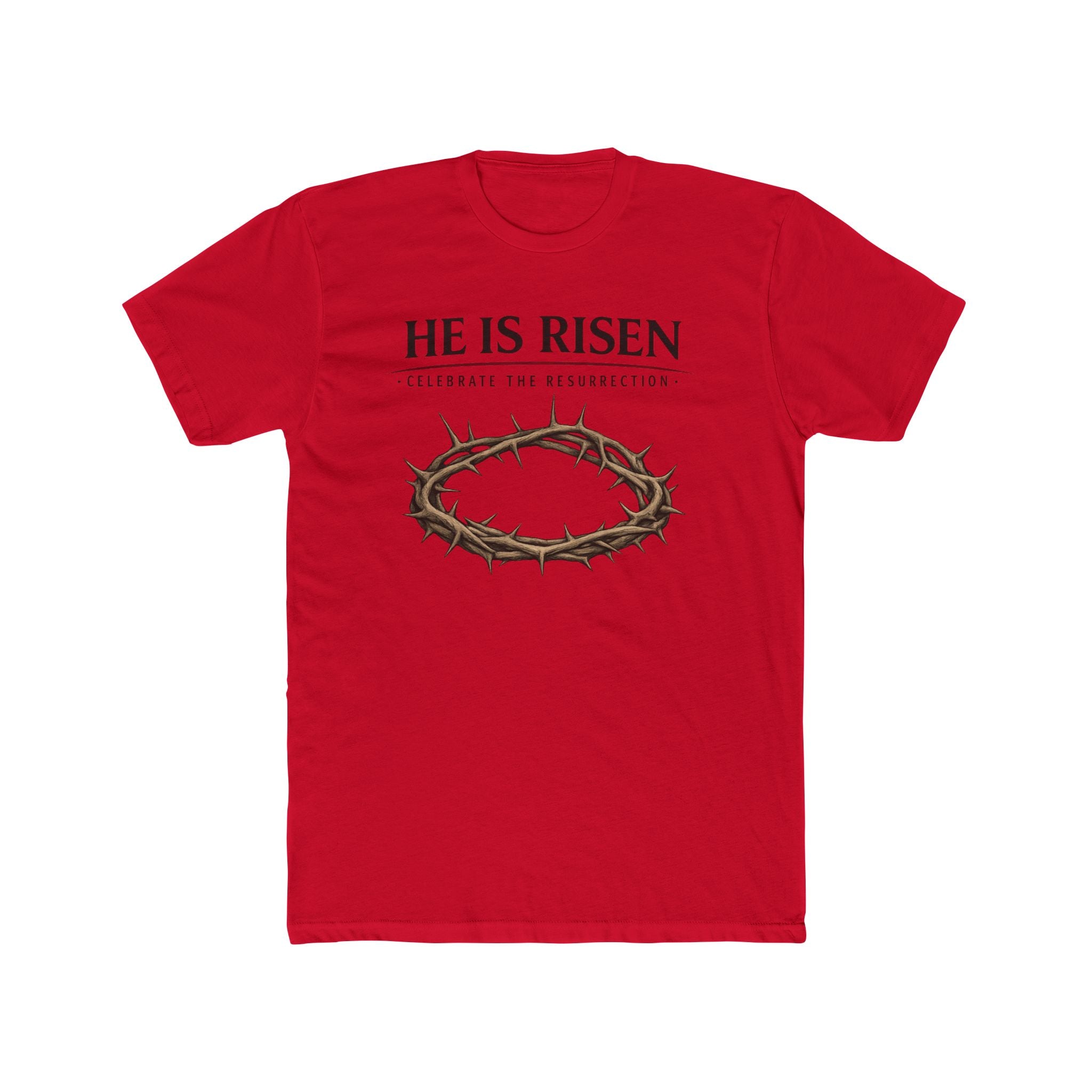 Mens " He is Risen " Christian T-Shirt | Next Level Brand