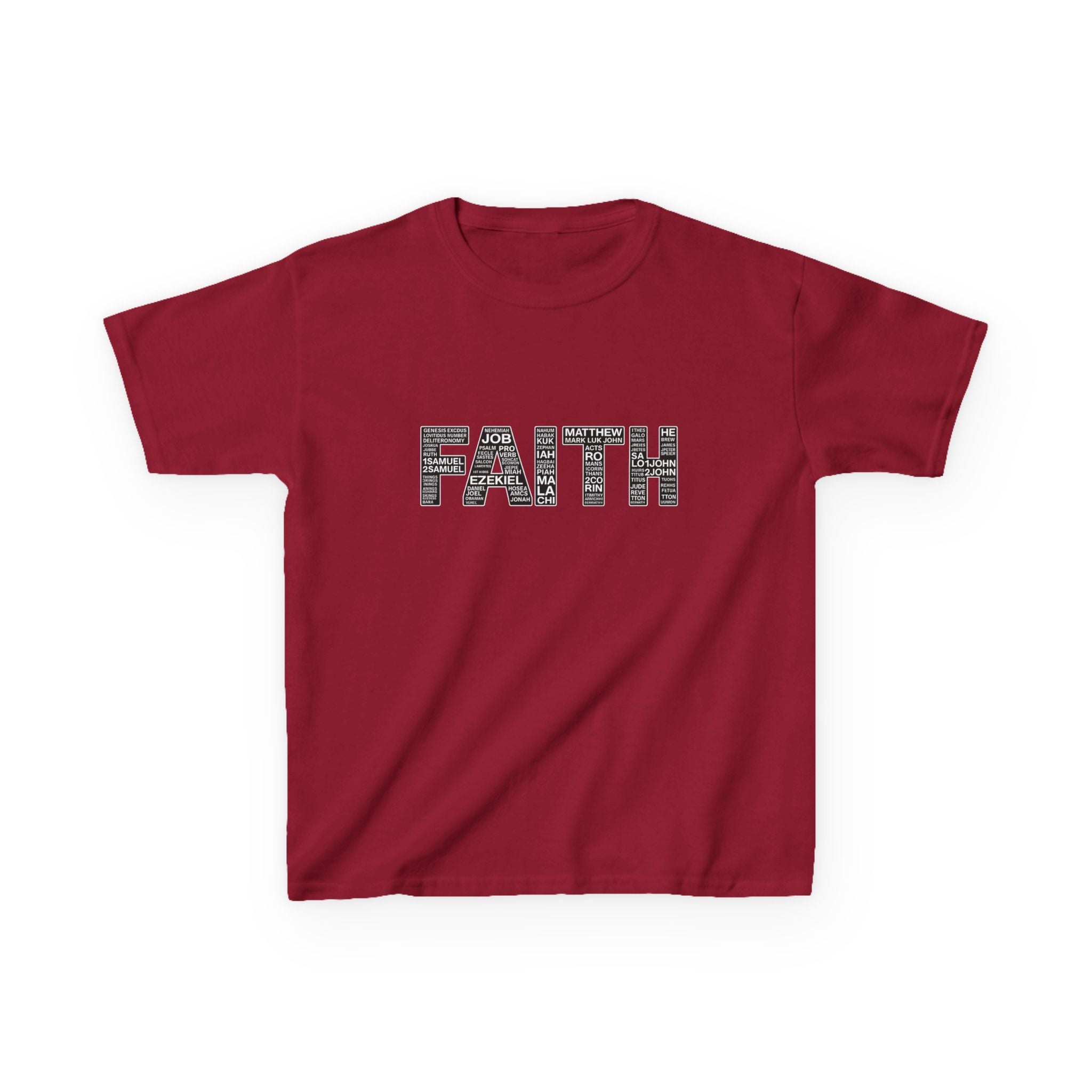 Boys 'FAITH' Graphic Tee — Inspirational Christian Youth Shirt