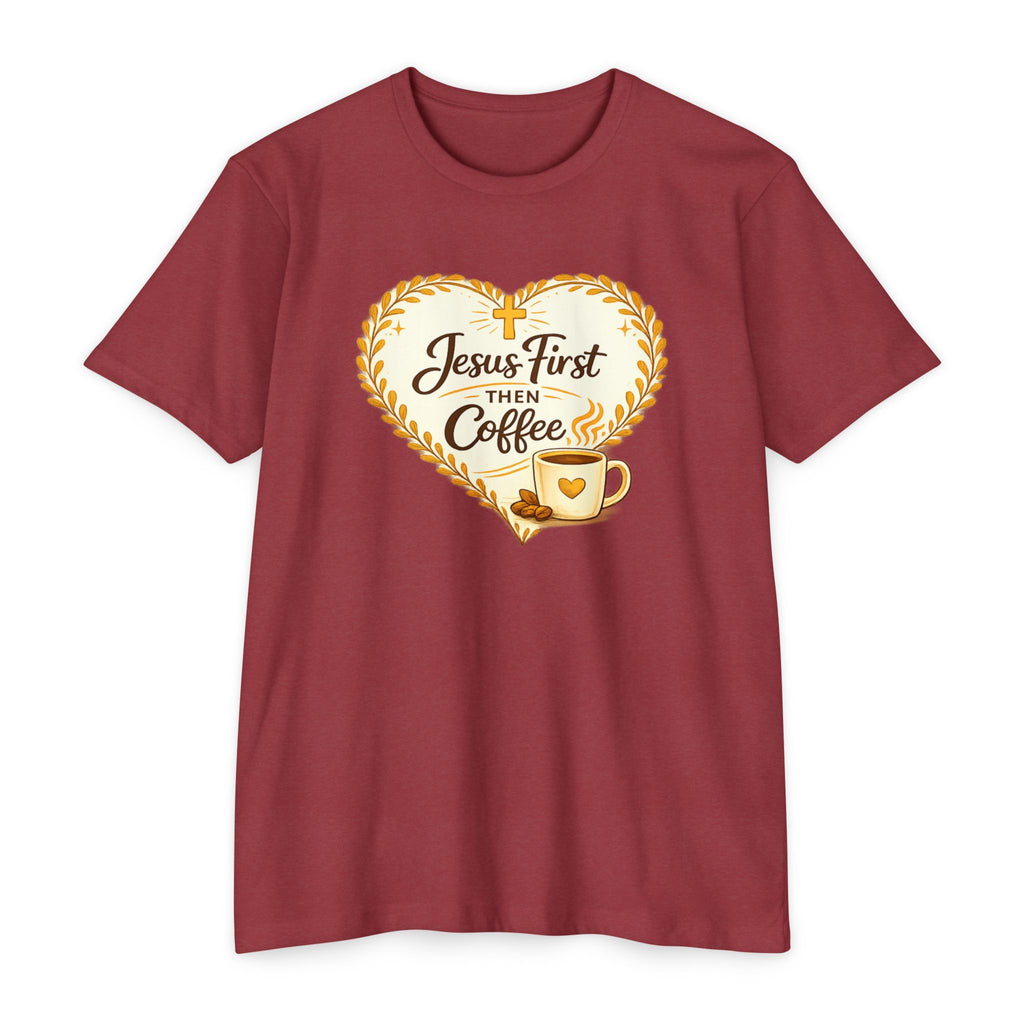 Womens Jesus First Then Coffee T-Shirt