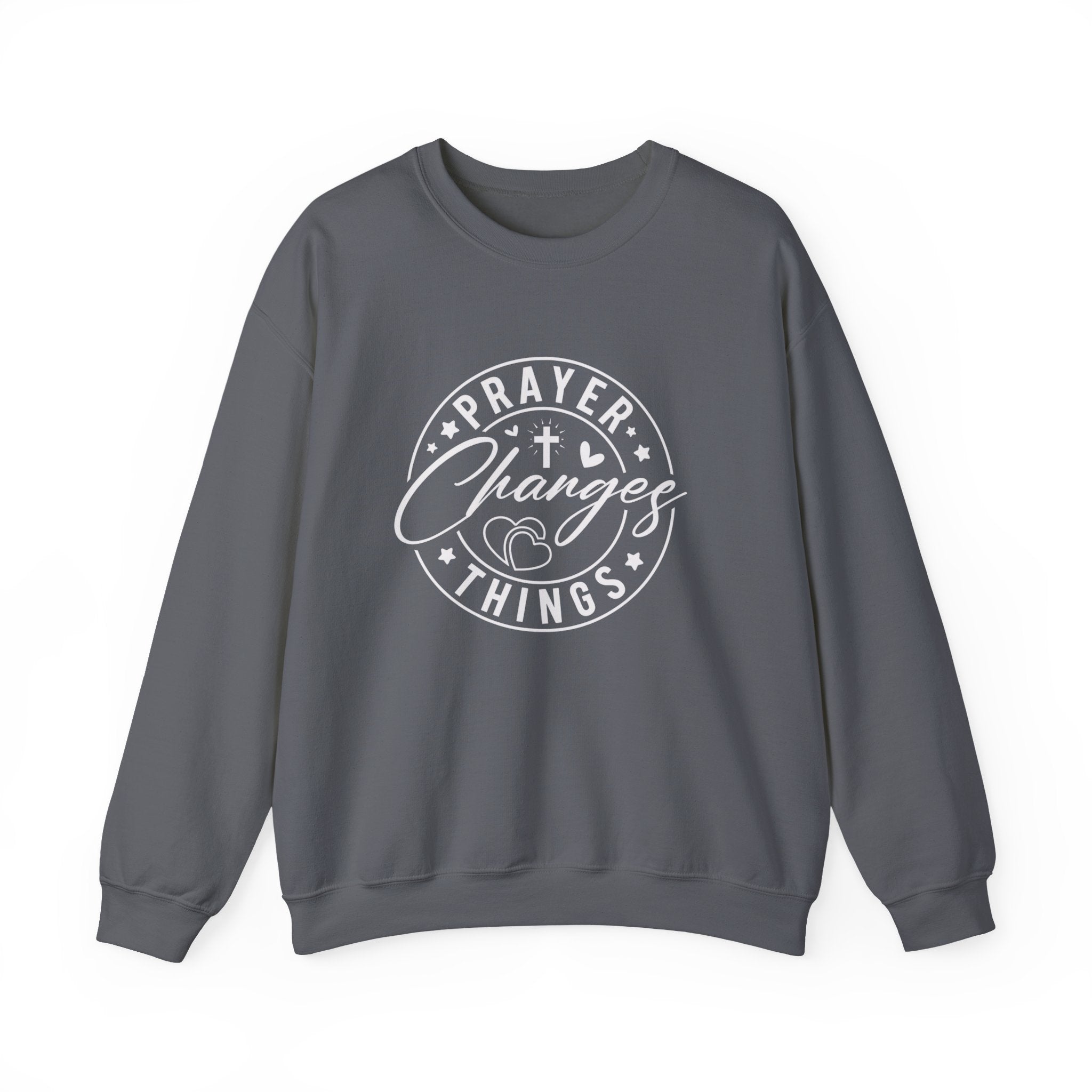 Prayer Changes Things Sweatshirt — Inspirational Christian Crewneck