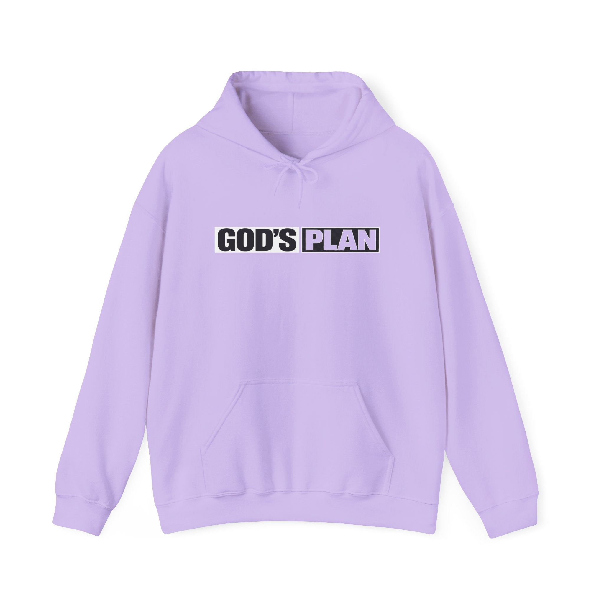 God's Plan Hoodie — Minimal Faith Graphic Hooded Sweatshirt