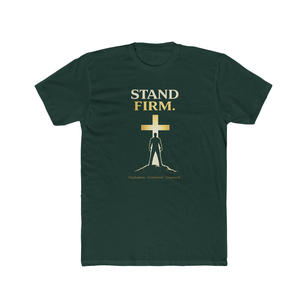 Stand Firm Cross silhouette T-Shirt | Christian faith shirt