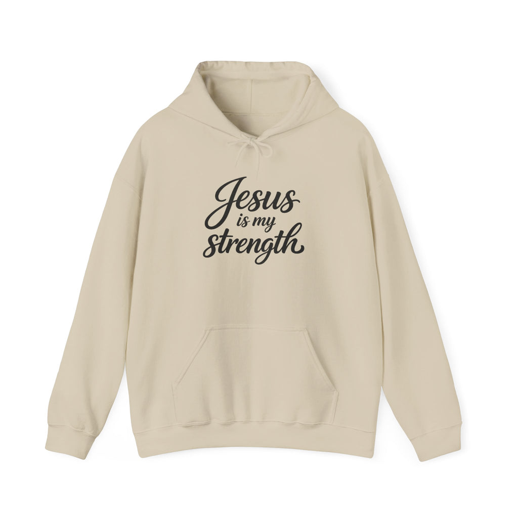 Womens "Jesus is My Strength" Heavy Blend™ Hooded Sweatshirt