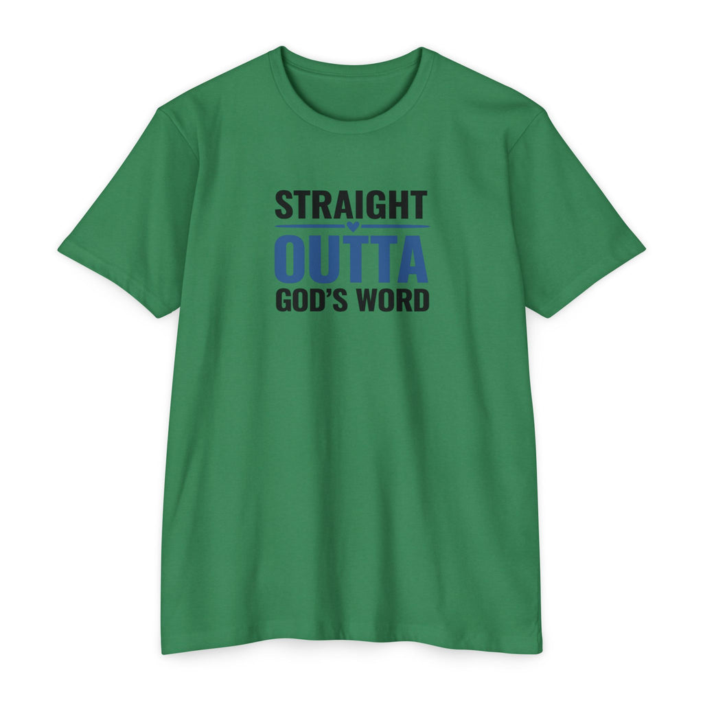 Womens Straight Outta God's Word T-shirt | Christian Faith Scripture Tee