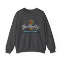 Womens Christian Crewneck Sweatshirt — "Give Him a Try" Faith Cross Design