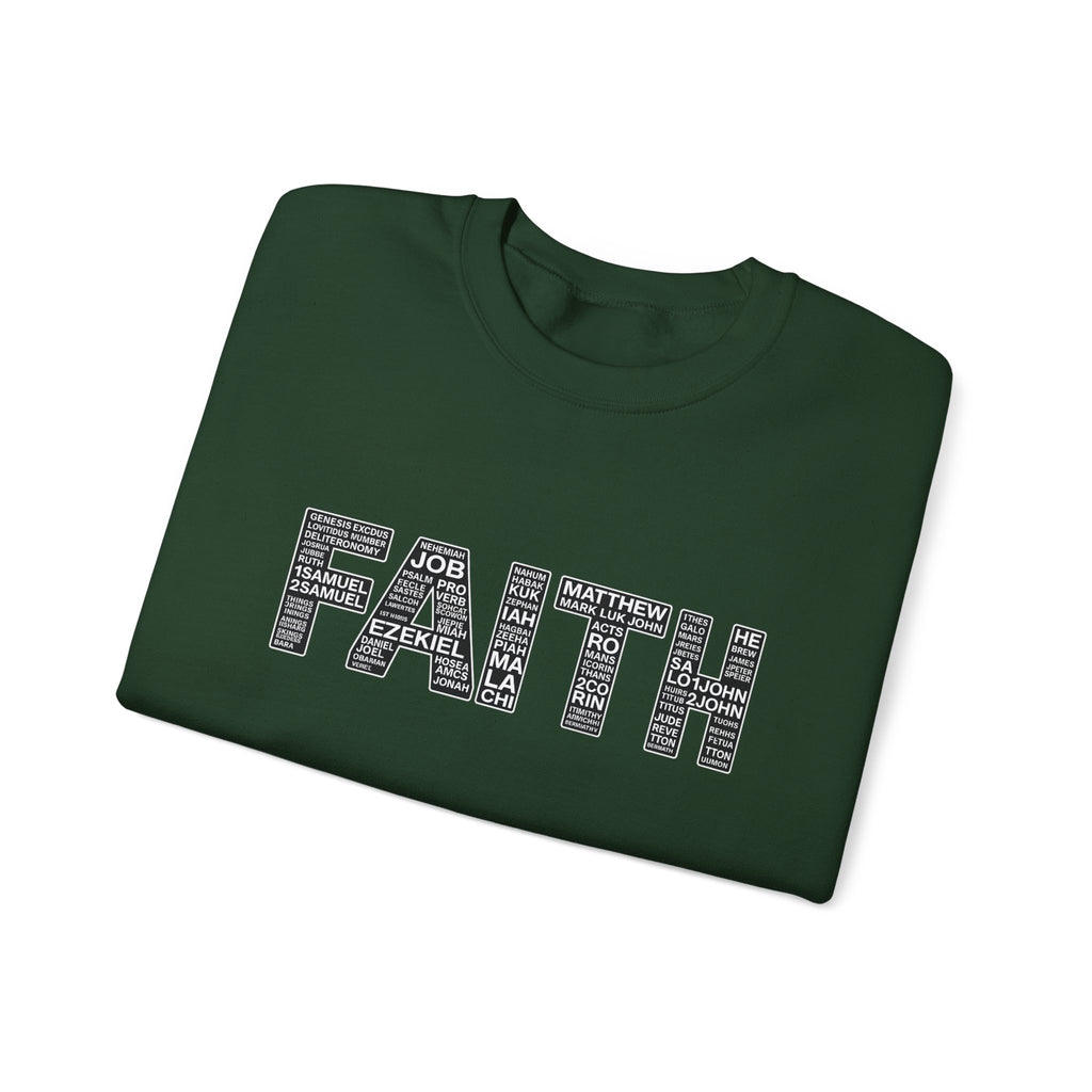 Womens Faith Graphic Sweatshirt  Inspirational Faith Crewneck